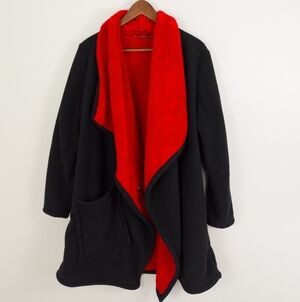 Alembika Contrast Lining Fleece Jacket Size Large